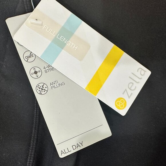 NWT ZELLA Lace Up Mesh Detail Leggings Running Tights Black size XL 14/16 - Picture 10 of 12